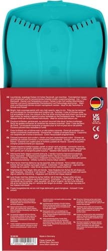 FABER-CASTELL 125003 - Farbkasten CONNECTOR mit 12 Farben, inklusive Deckweiß, Pinselfach und Namensfeld, türkis, 1 Stück FABER-CASTELL 125003 - Farbkasten CONNECTOR mit 12 Farben, inklusive Deckweiß, Pinselfach und Namensfeld, türkis, 1 Stück von Faber-Castell