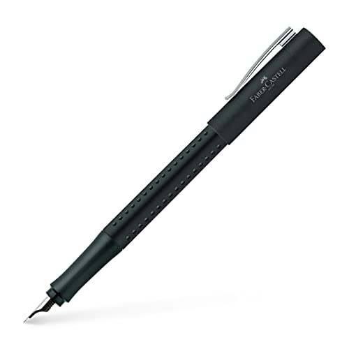 FABER-CASTELL 140901 - moderner Füller Grip 2011 mit Ergonomisches Design und Hochwertige Konstruktion, Füllfederhalter mit Feder M, Nachfüllbar inkl. Tintenpatrone - Schwarz, 1 Stück FABER-CASTELL 140901 - moderner Füller Grip 2011 mit Ergonomisches Design und Hochwertige Konstruktion, Füllfederhalter mit Feder M, Nachfüllbar inkl. Tintenpatrone - Schwarz, 1 Stück von Faber-Castell