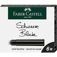 FABER-CASTELL 185507 Tintenpatronen für Füller schwarz 6 St. von Faber-Castell