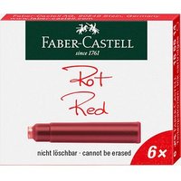 FABER-CASTELL 185514 Tintenpatronen für Füller rot 6 St. von Faber-Castell