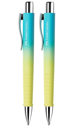 FABER-CASTELL 205217 - Kugelschreiber Poly Ball Sunrise, 2 Stück, mit auswechselbarer XB Mine, dokumentenecht FABER-CASTELL 205217 - Kugelschreiber Poly Ball Sunrise, 2 Stück, mit auswechselbarer XB Mine, dokumentenecht von Faber-Castell