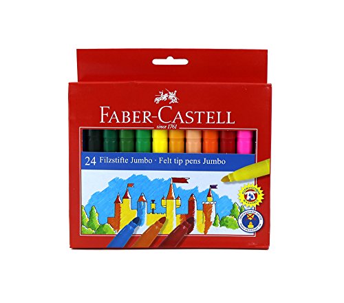 FABER-CASTELL 554324 - Jumbo Filzstifte, 24er Kartonetui FABER-CASTELL 554324 - Jumbo Filzstifte, 24er Kartonetui von Faber-Castell