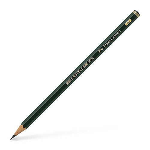 FABER-CASTELL Bleistift CASTELL 9000, Härtegrad: 2B VE=12 von Faber-Castell