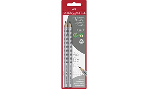 FABER-CASTELL Bleistift Jumbo GRIP, 2er Blisterkarte, Sie erhalten 1 Packung, Packungsinhalt: 2 er Blister FABER-CASTELL Bleistift Jumbo GRIP, 2er Blisterkarte, Sie erhalten 1 Packung, Packungsinhalt: 2 er Blister von Faber-Castell