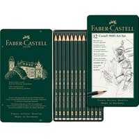 FABER-CASTELL Castell 9000 Art Set Bleistift-Set 8B - 2H grün 12 St. von Faber-Castell