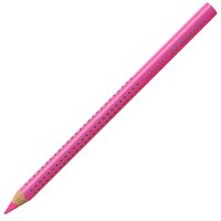 FABER-CASTELL Jumbo Grip neon Buntstift rosa, 1 St. von Faber-Castell