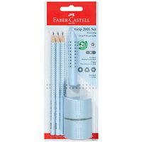 FABER-CASTELL GRIP 2001 Bleistift-Set B sky blue, 1 Set von Faber-Castell