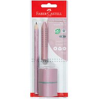 FABER-CASTELL GRIP Bleistift-Set B rose shadow, 1 Set von Faber-Castell