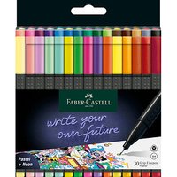 FABER-CASTELL Grip Fineliner farbsortiert 0,4 mm, 1 St. von Faber-Castell