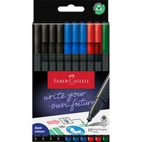 FABER-CASTELL Grip Office Fineliner farbsortiert 0,4 mm, 10 St. von Faber-Castell