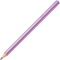 FABER-CASTELL Jumbo Sparkle Bleistift B metallic violet, 1 St. von Faber-Castell