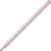 FABER-CASTELL Jumbo Sparkle Bleistift B rose metallic 1 St. von Faber-Castell