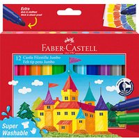 FABER-CASTELL Jumbo Super Washable Filzstifte farbsortiert, 12 St. FABER-CASTELL Jumbo Super Washable Filzstifte farbsortiert, 12 St. von Faber-Castell