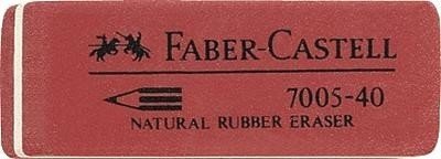FABER-CASTELL Kautschuk-Radierer 7005-40, rot von Faber-Castell