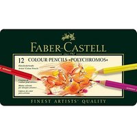 FABER-CASTELL Künstlerfarbstifte Polychromos Buntstifte farbsortiert, 12 St. FABER-CASTELL Künstlerfarbstifte Polychromos Buntstifte farbsortiert, 12 St. von Faber-Castell