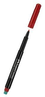 FABER-CASTELL Permanent-Marker MULTIMARK M, rot VE=6 von Faber-Castell