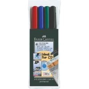 FABER-CASTELL Permanent Marker Multimarker 152504, Einweg, M, 4 St�ck FABER-CASTELL Permanent Marker Multimarker 152504, Einweg, M, 4 St�ck von Faber-Castell