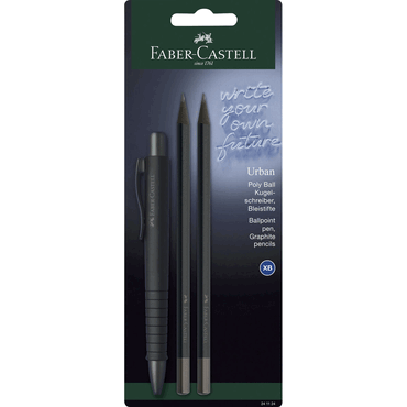 FABER CASTELL Schreibset Poly Ball Urban - 3-tlg. all black. FABER CASTELL Schreibset Poly Ball Urban - 3-tlg. all black. von Faber Castell