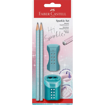 FABER CASTELL Schreibset Sparkle Cosmic - 4-tlg. ocean metallic von Faber Castell