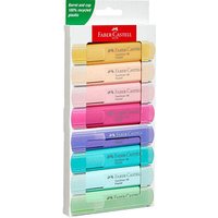 FABER-CASTELL TL 46 Pastell Textmarker farbsortiert, 8 St. von Faber-Castell