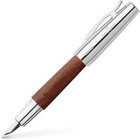 FABER-CASTELL e-motion Birnbaum Patronenfüller braun M (mittel) von Faber-Castell