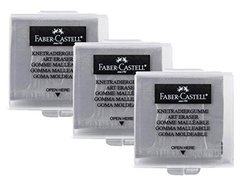 Faber-Castell 10003496 Radiergummi, Grau, 3 x Grau Faber-Castell 10003496 Radiergummi, Grau, 3 x Grau von Faber-Castell