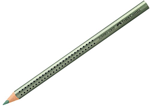 Faber-Castell 110985 - Buntstift Jumbo Grip, grün metallic von Faber-Castell