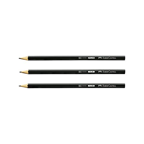 Faber-Castell 111102 Bleistift 1111-2B, schwarz Faber-Castell 111102 Bleistift 1111-2B, schwarz von Faber-Castell