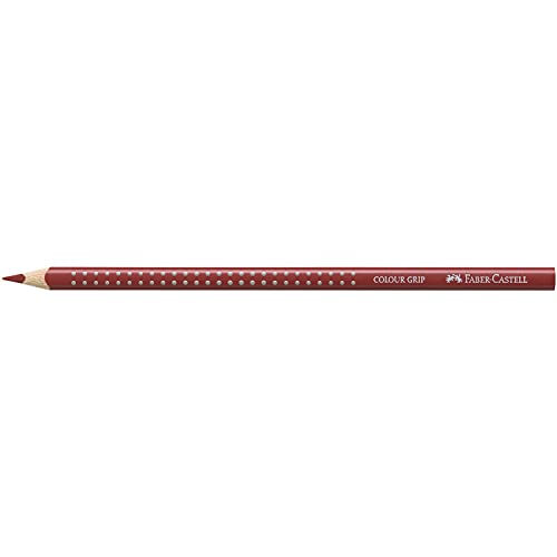 Faber-Castell 112492 - Buntstift Colour GRIP, Farbe Indischrot, für Kinder und Erwachsene, 1 Stück von Faber Castell