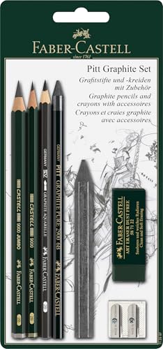 FABER-CASTELL 112997 - Pitt Graphite Set mit Zubehör von FABER-CASTELL