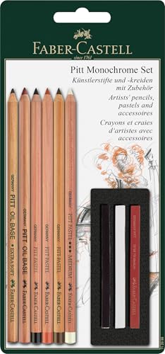 Faber-Castell 112998 - Pitt Monochrome Set mit Zubehör von Faber-Castell