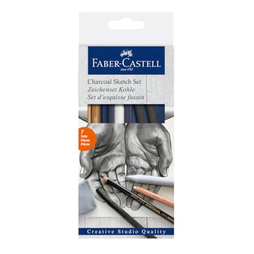 FABER-CASTELL 114002 - Kohle Sketch Set Goldfaber, 7 teilig FABER-CASTELL 114002 - Kohle Sketch Set Goldfaber, 7 teilig von Faber-Castell