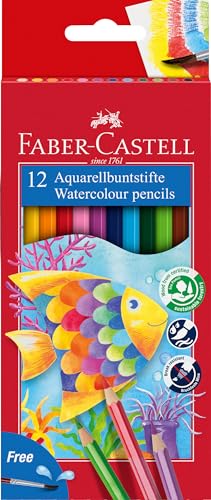 FABER-CASTELL 114413 - Aquarellbuntstifte Kinder-Aquarell, 12er Etui mit Pinsel FABER-CASTELL 114413 - Aquarellbuntstifte Kinder-Aquarell, 12er Etui mit Pinsel von Faber-Castell
