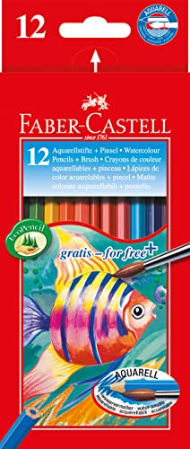 Faber-Castell 114413 - Farbstift Kinder Aquarell 12er Kartonetui von Faber-Castell