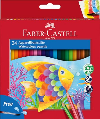 FABER-CASTELL 114425 - Farbstift Kinder Aquarell 24er Kartonetui FABER-CASTELL 114425 - Farbstift Kinder Aquarell 24er Kartonetui von FABER-CASTELL