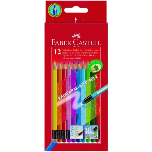 Faber-Castell 116612 Buntstifte radierbar, 12er Kartonetui Faber-Castell 116612 Buntstifte radierbar, 12er Kartonetui von Faber-Castell