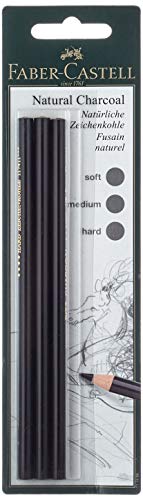 FABER-CASTELL 117498 - Kohlestift PITT fettfrei, 3er Packung FABER-CASTELL 117498 - Kohlestift PITT fettfrei, 3er Packung von Faber-Castell