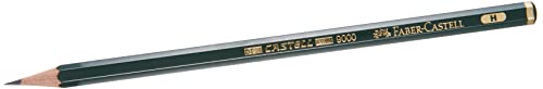 Faber-Castell 119011 - Bleistift Castell 9000, Härtegrad H, 1 Stück von Faber-Castell