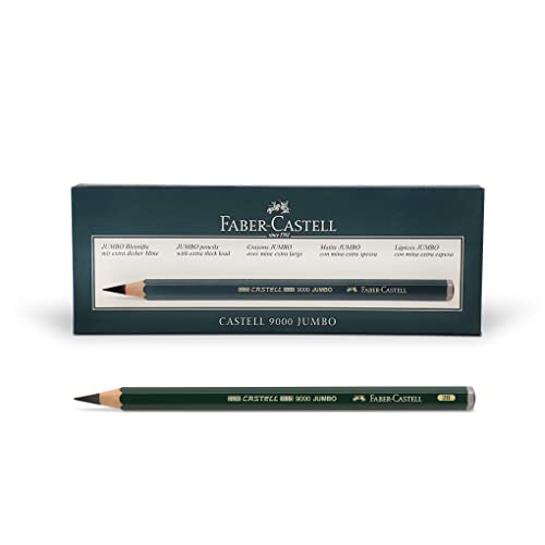 Faber-Castell 119302 - Bleistift Castell 9000 Jumbo, Härtegrad 2B von Faber-Castell