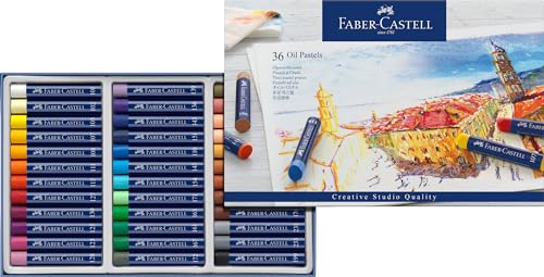 Faber-Castell 127036 - Permanente Ölpastellkreide Studio Quality, 36er Etui von Faber-Castell