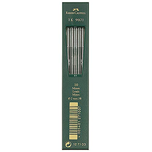 FABER-CASTELL 127103 - Fallminen TK 9071, Minenstärke 2,0 mm, Härtegrad 3B, 10 Stück von Faber-Castell