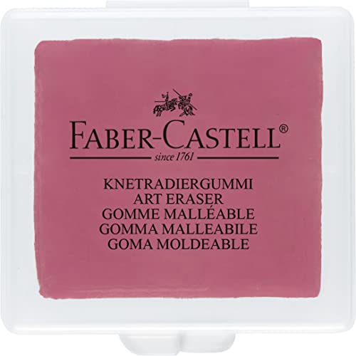 Faber-Castell 127321 - Knetradiergummi Art Eraser, in Kunststoffbox, 1 Stück, gelb, rot, blau sortiert von Faber-Castell