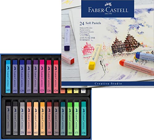 Faber-Castell 128324 - Softpastellkreide STUDIO QUALITY, 24er Etui von Faber-Castell