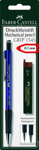 FABER-CASTELL 133496 - Druckbleistift GRIP inklusive 12 Minen, Härtegrad: B, Minenstärke: 0,5 mm, Schaftfarbe in verschiedenen Farben erhätlich, keine Farbauswahl möglich FABER-CASTELL 133496 - Druckbleistift GRIP inklusive 12 Minen, Härtegrad: B, Minenstärke: 0,5 mm, Schaftfarbe in verschiedenen Farben erhätlich, keine Farbauswahl möglich von Faber-Castell