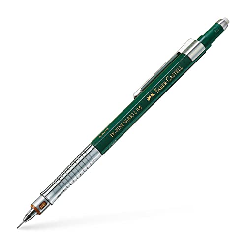 Faber-Castell 135500 - Druckbleistift TK-FINE VARIO L, Minenstärke: 0,5 mm, Schaftfarbe: grün von Faber-Castell