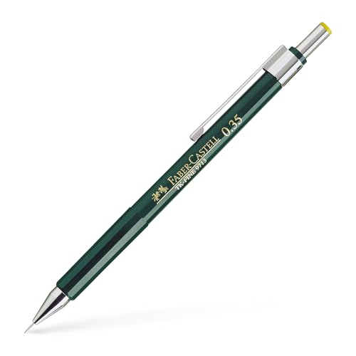 Faber-Castell 136300 - Druckbleistift TK-FINE 9713, Minenstärke: 0,35 mm, Schaftfarbe: grün von Faber-Castell