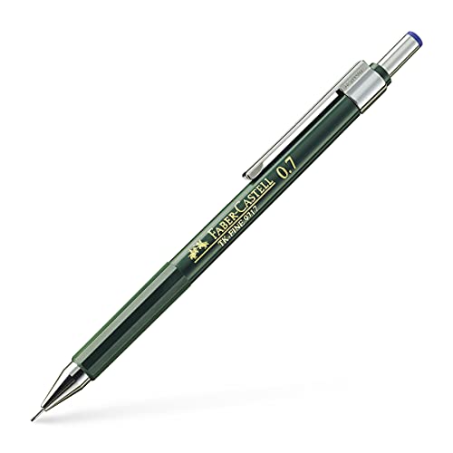 Faber-Castell 136700 - Druckbleistift TK-FINE 9717, Minenstärke: 0,7 mm, Schaftfarbe: grün von Faber-Castell