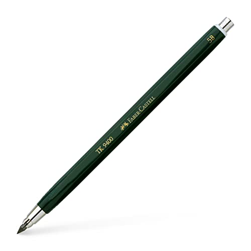 Faber-Castell 139405 - Fallminenstift TK 9400, Minenstärke: 3,15 mm, Härtegrad: 5B, Schaftfarbe: grün von Faber-Castell