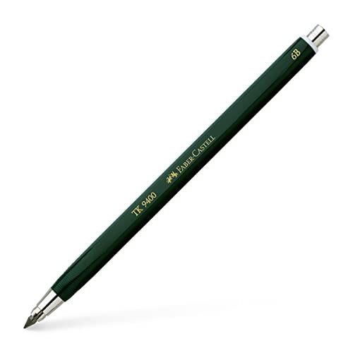 Faber-Castell 139406 - Fallminenstift TK 9400, Minenstärke: 3,15 mm, Härtegrad: 6B, Schaftfarbe: grün von Faber-Castell