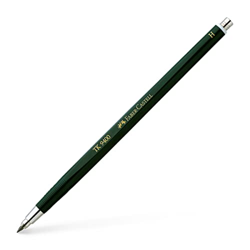 Faber-Castell 139411 - Fallminenstift TK 9400, Minenstärke: 2 mm, Härtegrad: H, Schaftfarbe: grün von Faber-Castell